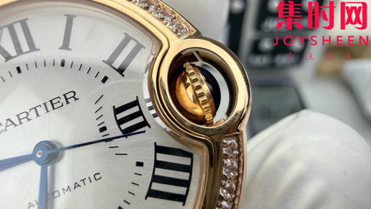CR卡地亚蓝气球系列 中号33mm 玫金钻圈 女士腕表 商品图3