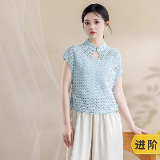 苏苏姐家明玉上衣手工DIY钩针衣服编织毛线蕾丝线自制材料包 商品图0