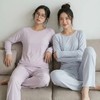 预售一周 Bi入 裸感深度睡眠自带胸垫薄款短袖短裤+长袖长裤套装睡衣 商品缩略图1