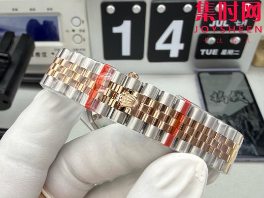 Rolex劳力士GS日志型系列 女款31mm 日志31系列 间玫金紫盘 女士腕表 搭载改Cal.2236全自动机械机芯 商品图7