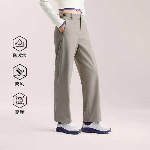 【行云】伯希和户外软壳裤女款夏季防泼水透气长裤防勒显瘦徒步裤 商品图2