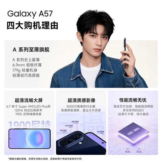 【价保双11】Samsung/三星 Galaxy A57 SM-A5760 新款 备用机 商品图4