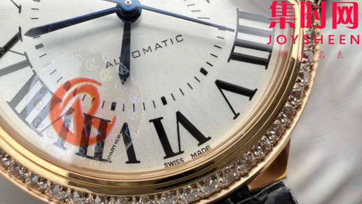 CR卡地亚蓝气球系列 中号33mm 玫金钻圈 女士腕表 商品图5