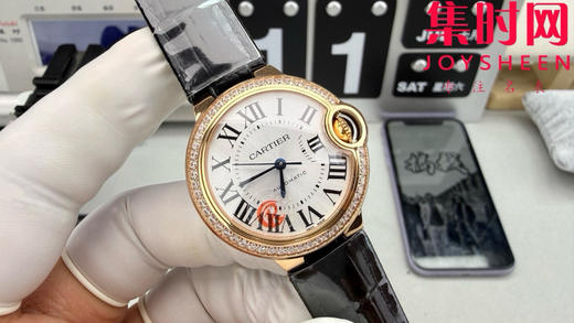 CR卡地亚蓝气球系列 中号33mm 玫金钻圈 女士腕表 商品图1