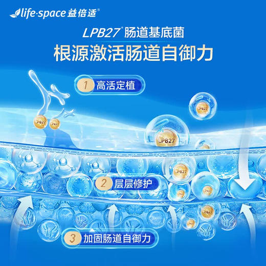 【调理肠胃 促动消化】lifespace益倍适 益生菌固体饮料 固体饮料冲泡方便 吃喝无负担 肠胃更舒适 1g/袋 商品图1