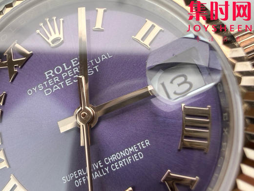 Rolex劳力士GS日志型系列 女款31mm 日志31系列 间玫金紫盘 女士腕表 搭载改Cal.2236全自动机械机芯 商品图4