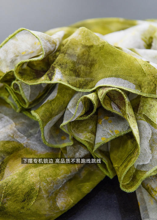 【高腰宽松 垂坠阔腿】COICI 池畔花染显瘦半身裙 轻薄飘逸面料 松紧高腰阔腿版型 商品图9