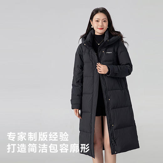 【反季特惠】【90白鸭绒 长款】COMBO康博 女士中长款厚实保暖羽绒服KBX22GM77186262 商品图3