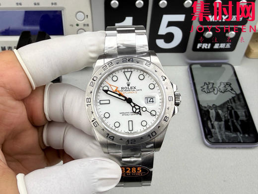 QF劳力士探险家型二代系列 白盘探二 M226570-0001白探二 SH 3285一体机 男士腕表 表径42mm 商品图0