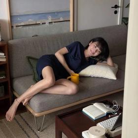 预售一周 Bi入 裸感深度睡眠自带胸垫薄款短袖短裤+长袖长裤套装睡衣