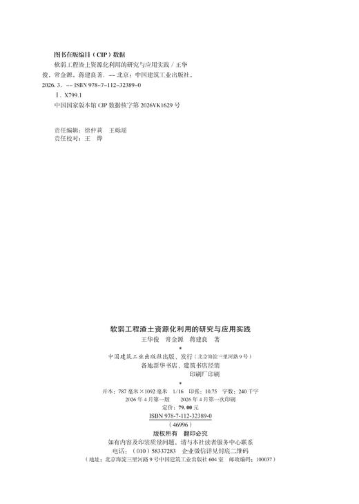 软弱工程渣土资源化利用的研究与应用实践 商品图1