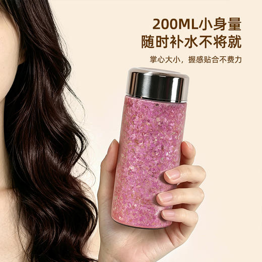 哲品纯钛保温杯高端随行口袋杯女高颜值水杯子便携小巧泡茶杯钛杯 商品图2