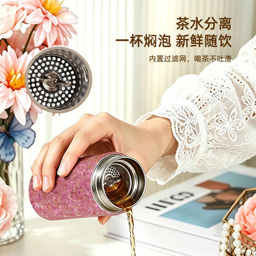 哲品纯钛保温杯高端随行口袋杯女高颜值水杯子便携小巧泡茶杯钛杯 商品图4