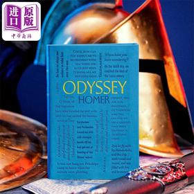 【中商原版】词云经典系列 奥德赛 The Odyssey 英文原版 Homer 荷马 仿皮文字压印精装封面 世界经典名著