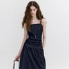 西遇复古牛仔套装女2026夏季新款收褶吊带背心配廓形半身裙两件套SS060672 商品缩略图3