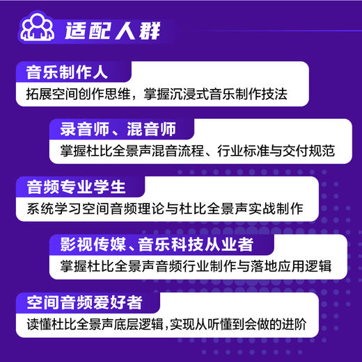 杜比全景声音乐入门指南 Dolby Atmos杜比全景声制作空间音频技术杜比全景声混音沉浸式音频音乐制作 商品图4