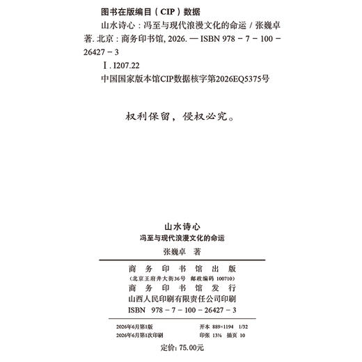 山水诗心——冯至与现代浪漫文化的命运 商品图1