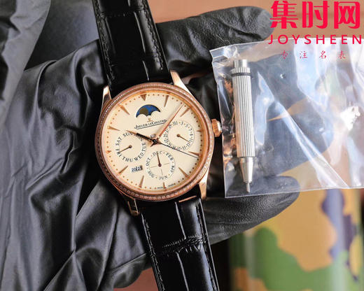 名表三大复杂功能之一的“万年历”研发成功！V9积家大师万年历系列 男士自动机械表 表径39mm（白面130842J，黑面1308470，金面1302520，灰面130354J）奇异博士同款 商品图6