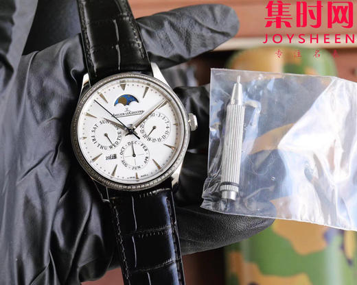 名表三大复杂功能之一的“万年历”研发成功！V9积家大师万年历系列 男士自动机械表 表径39mm（白面130842J，黑面1308470，金面1302520，灰面130354J）奇异博士同款 商品图6