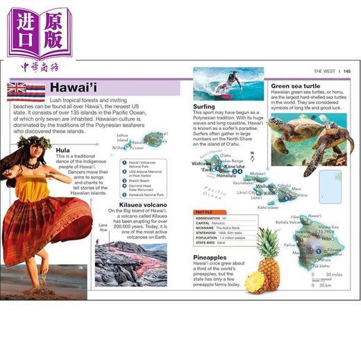 预售 【中商原版】DK口袋天才系列 美国五十州 Pocket Genius The 50 States Facts at Your Fingertips 英文原版 DK 商品图2