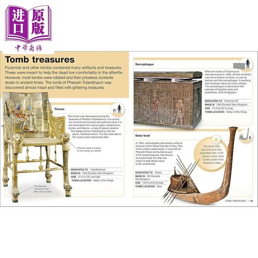 预售 【中商原版】DK口袋天才系列 古埃及 Pocket Genius Ancient Egypt Facts at Your Fingertips 英文原版 DK 商品图3