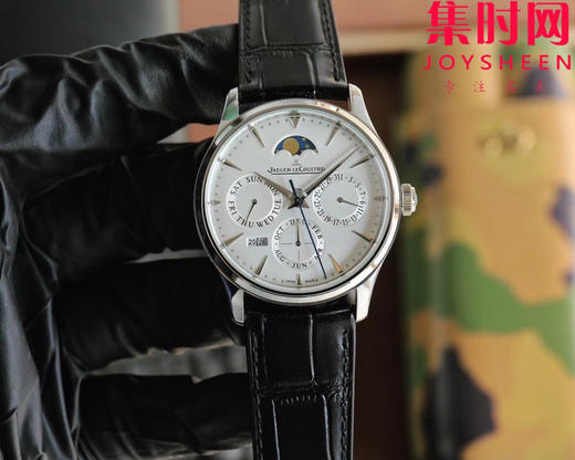 名表三大复杂功能之一的“万年历”研发成功！V9积家大师万年历系列 男士自动机械表 表径39mm（白面130842J，黑面1308470，金面1302520，灰面130354J）奇异博士同款 商品图0