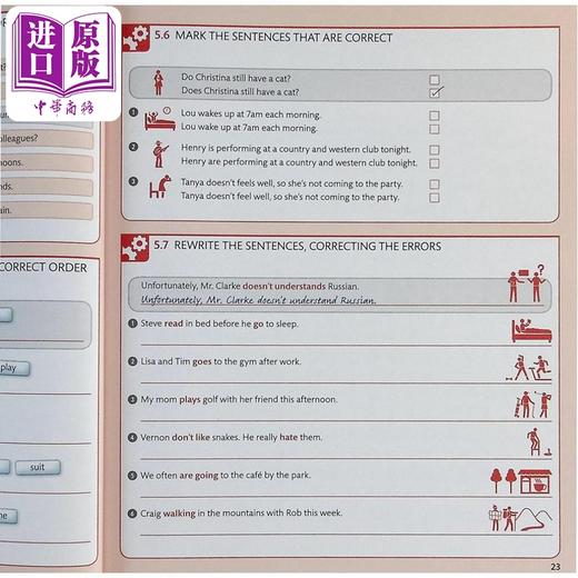 【中商原版】人人学英语语法练习册 英文原版 DK-English for Everyone English Grammar Guide Practice Book 英语学习 商品图4