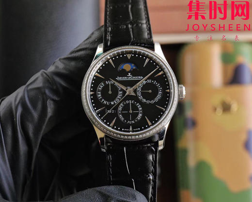 名表三大复杂功能之一的“万年历”研发成功！V9积家大师万年历系列 男士自动机械表 表径39mm（白面130842J，黑面1308470，金面1302520，灰面130354J）奇异博士同款 商品图8