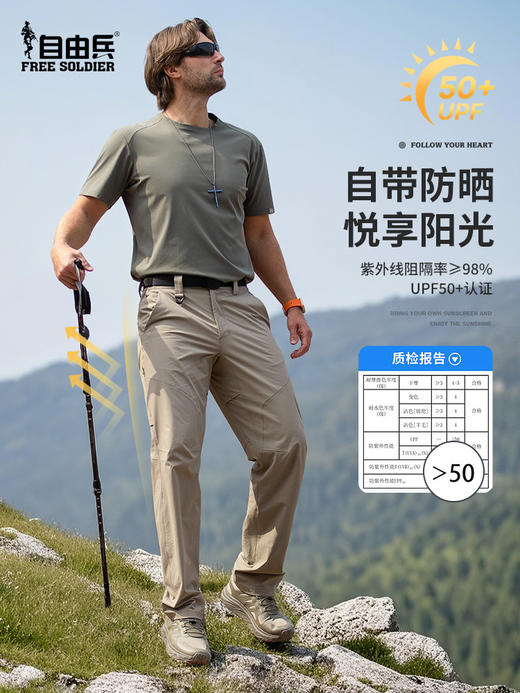 【送腰带 蜂窝速干轻量 耐磨防泼多口袋】自由兵峰行夏季薄款速干战术裤ds（zb）（lgh） 商品图3