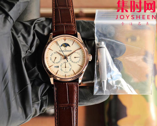 名表三大复杂功能之一的“万年历”研发成功！V9积家大师万年历系列 男士自动机械表 表径39mm（白面130842J，黑面1308470，金面1302520，灰面130354J）奇异博士同款 商品图7