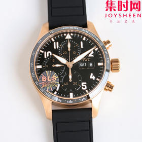 BLS万国飞行员计时系列 陶瓷飞行员 透底设计 飞行员双历 玫金款 男士腕表 表径41mm 原版开模 精益求精