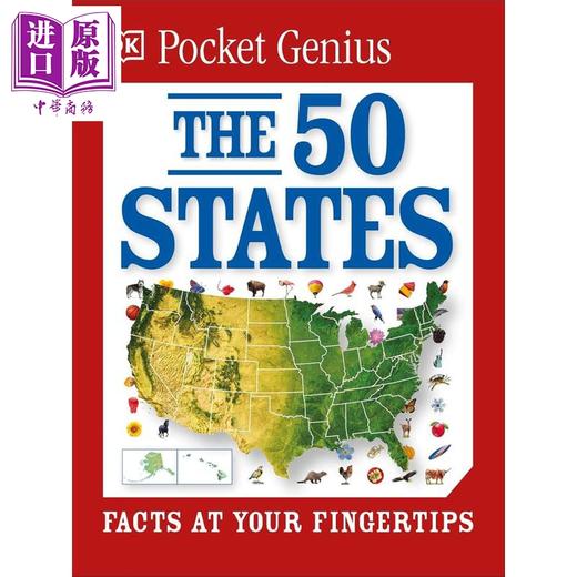 预售 【中商原版】DK口袋天才系列 美国五十州 Pocket Genius The 50 States Facts at Your Fingertips 英文原版 DK 商品图0