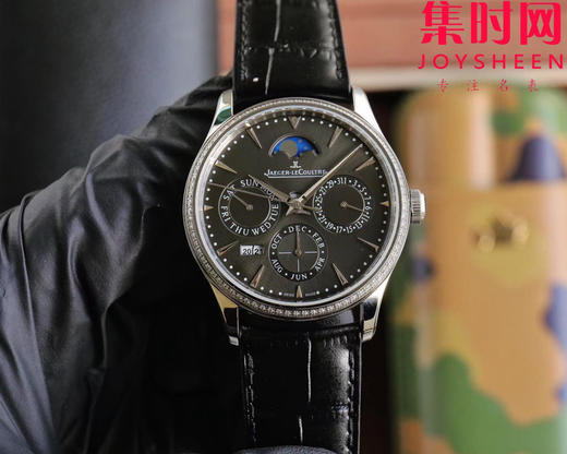 名表三大复杂功能之一的“万年历”研发成功！V9积家大师万年历系列 男士自动机械表 表径39mm（白面130842J，黑面1308470，金面1302520，灰面130354J）奇异博士同款 商品图7