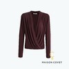 MAISON COVET  V领弹力针织上衣 商品缩略图0