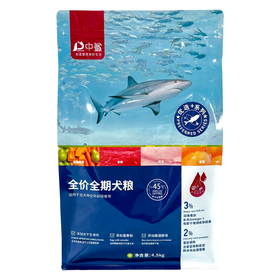 中鲨4.5kg全价冻干生骨肉犬粮