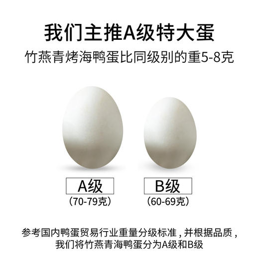 竹燕青北海烤海鸭蛋礼盒装70g*20枚 商品图5