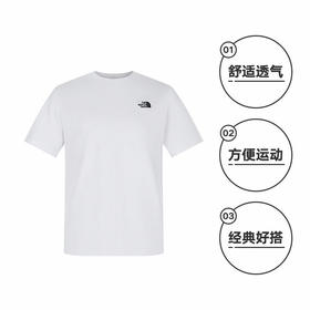 THE NORTH FACE北面男女运动休闲短袖T恤NF0A8GWE