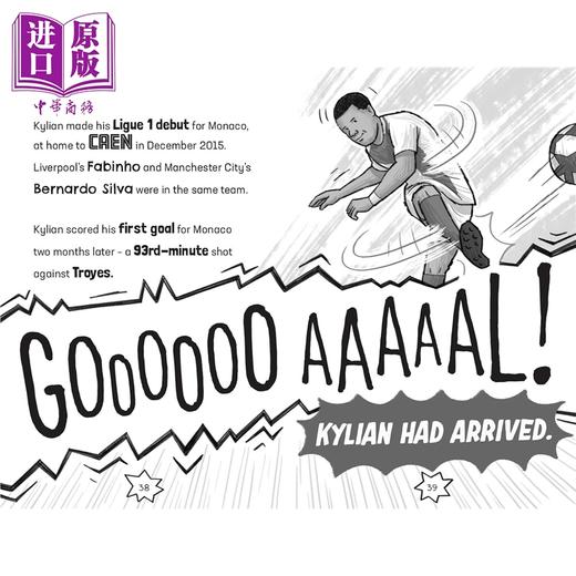 【中商原版】足球明星传 基利安·姆巴佩 Football Superstars Mbappe Rules 英文原版 进口童书 励志故事 小球迷读物 球星传 商品图4