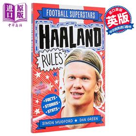 预售 【中商原版】足球明星传 埃尔林.哈兰德 Football Superstars Haaland Rules 英文原版 进口童书 励志故事 小球迷读物 球星传