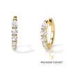 MAISON COVET  Hoop造型异形培育钻石耳环 商品缩略图1