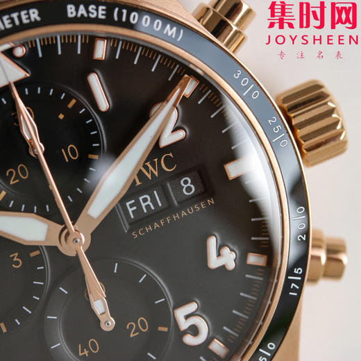 TW万国飞行员计时系列 陶瓷飞行员 透底设计 飞行员双历 玫金款 男士腕表 表径41mm 原版开模 精益求精 商品图5
