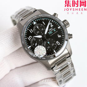 BLS万国飞行员计时系列 陶瓷飞行员 黑武士 飞行员计时双历 F1马石油车队 AMG马石油绿 男士腕表 表径41.1mm 原版开模 精益求精