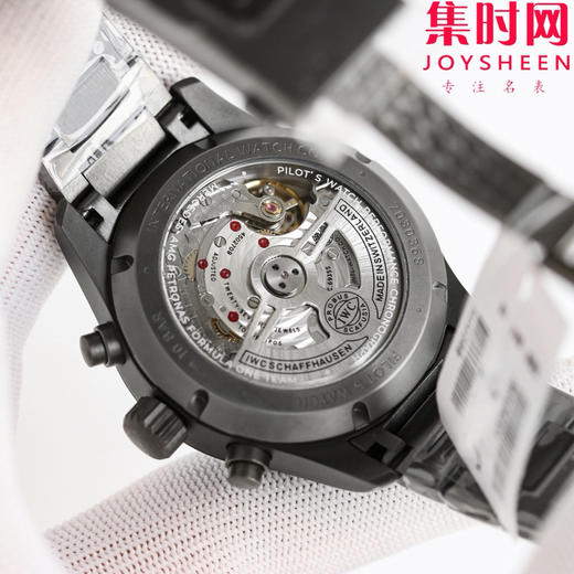 BLS万国飞行员计时系列 陶瓷飞行员 黑武士 飞行员计时双历 F1马石油车队 AMG马石油绿 男士腕表 表径41.1mm 原版开模 精益求精 商品图8