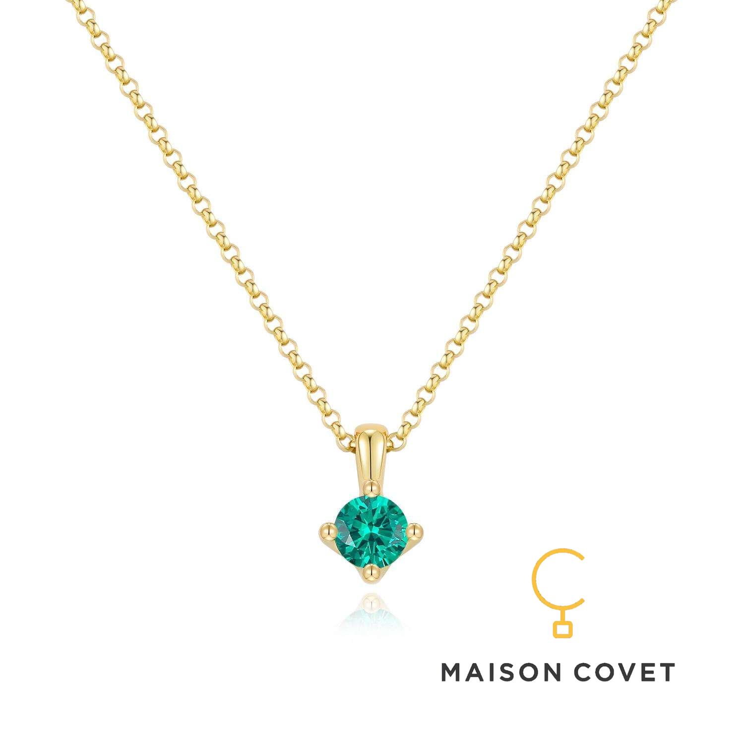 MAISON COVET 单颗培育彩宝锁骨链