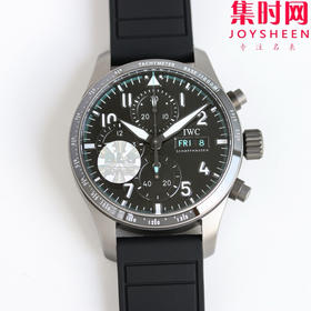 BLS万国飞行员计时系列 陶瓷飞行员 黑武士 飞行员计时双历 F1马石油车队 AMG马石油绿 男士腕表 表径41mm 原版开模 精益求精