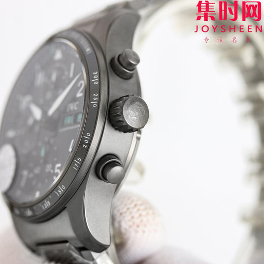 BLS万国飞行员计时系列 陶瓷飞行员 黑武士 飞行员计时双历 F1马石油车队 AMG马石油绿 男士腕表 表径41.1mm 原版开模 精益求精 商品图5