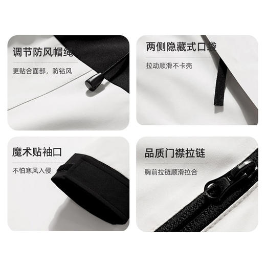 【反季特惠】COMBO康博 男女同款撞色登山夹克KBJ622368241 商品图4