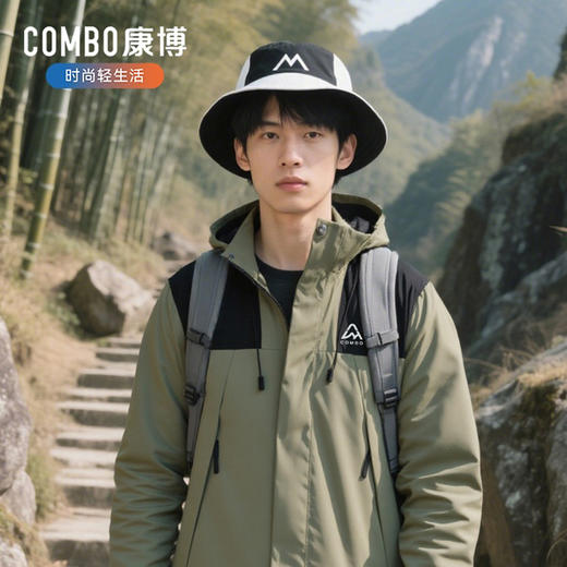 【反季特惠】COMBO康博 男女同款撞色登山夹克KBJ622368241 商品图2