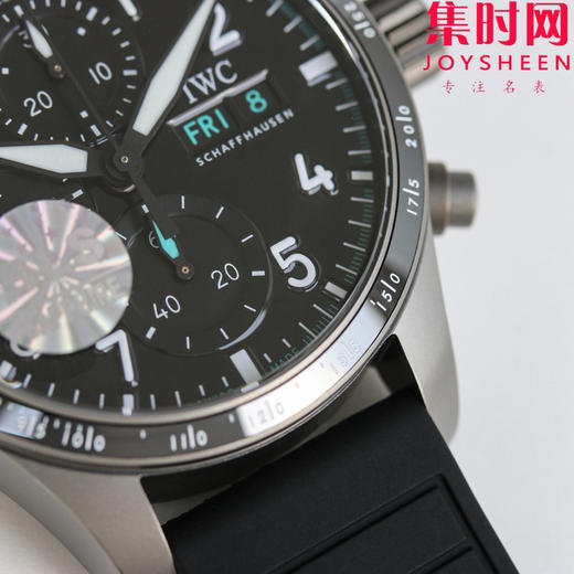 BLS万国飞行员计时系列 陶瓷飞行员 黑武士 飞行员计时双历 F1马石油车队 AMG马石油绿 男士腕表 表径41mm 原版开模 精益求精 商品图4