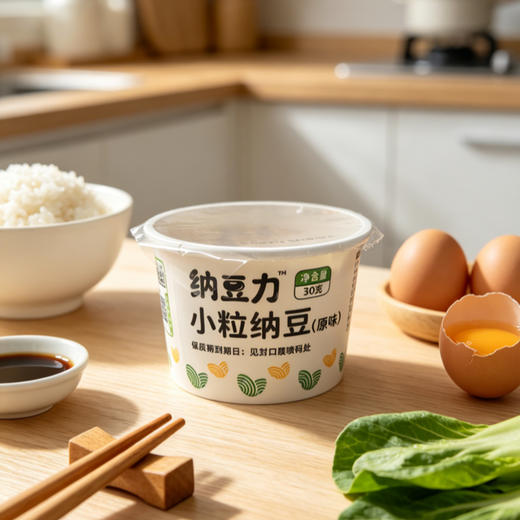 【丝滑口感】纳豆力 小粒纳豆（原味） 30g/杯 细腻发酵鲜香软糯 商品图3
